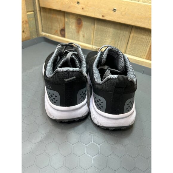 Bronax Mens Size 7.5 Breathable Mesh Running Shoes Black & Grey - Picture 4 of 8